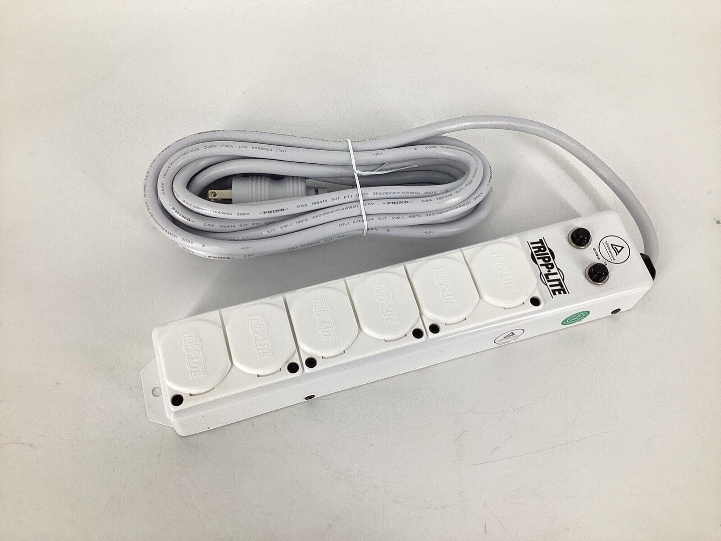 Tripp Lite Safe-IT Power Strip Hospital Medical Antimicrobial 120V 6 Outlet