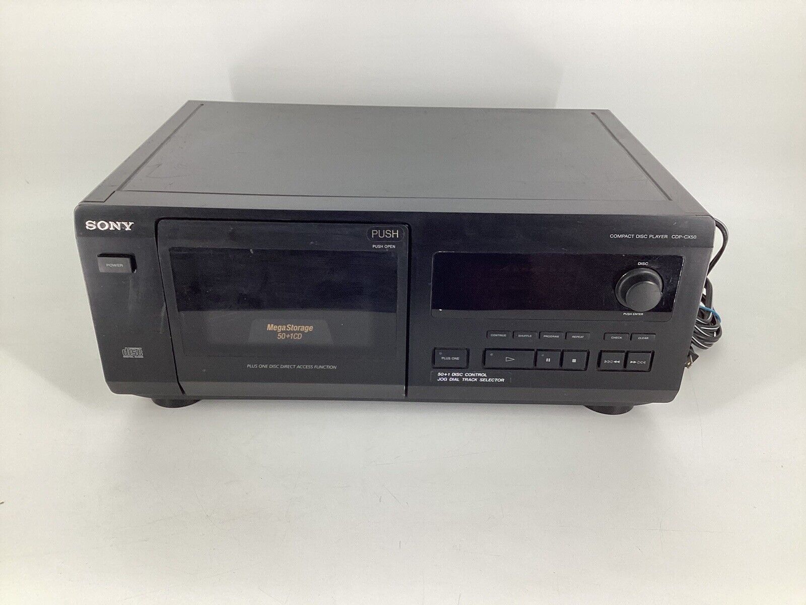 Sony CDP-CX50 50 Mega Storage CD Disc Changer Player Tested Working (No Remote)