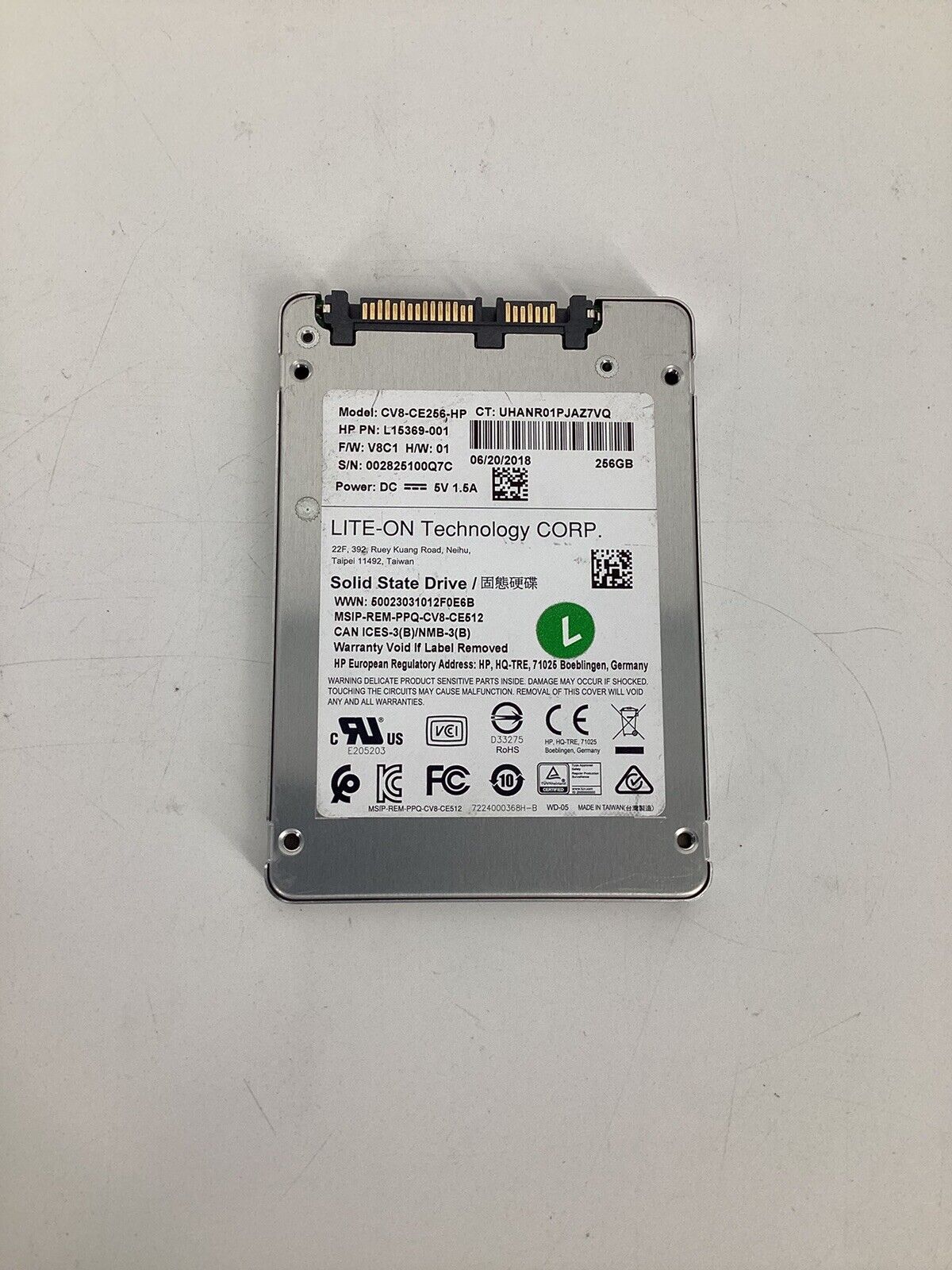 Intel Lite-On 256GB 2.5" SATA SSD CV8-CE256-HP Solid State Drive