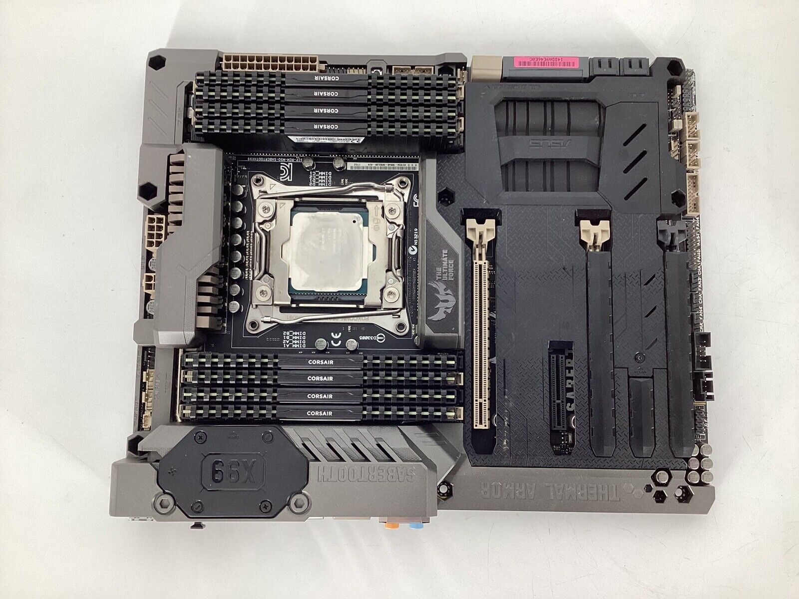 ASUS SABERTOOTH X99 Intel X99 DDR4 LGA 2011-V3 ATX Motherboard with w/Fan & RAM