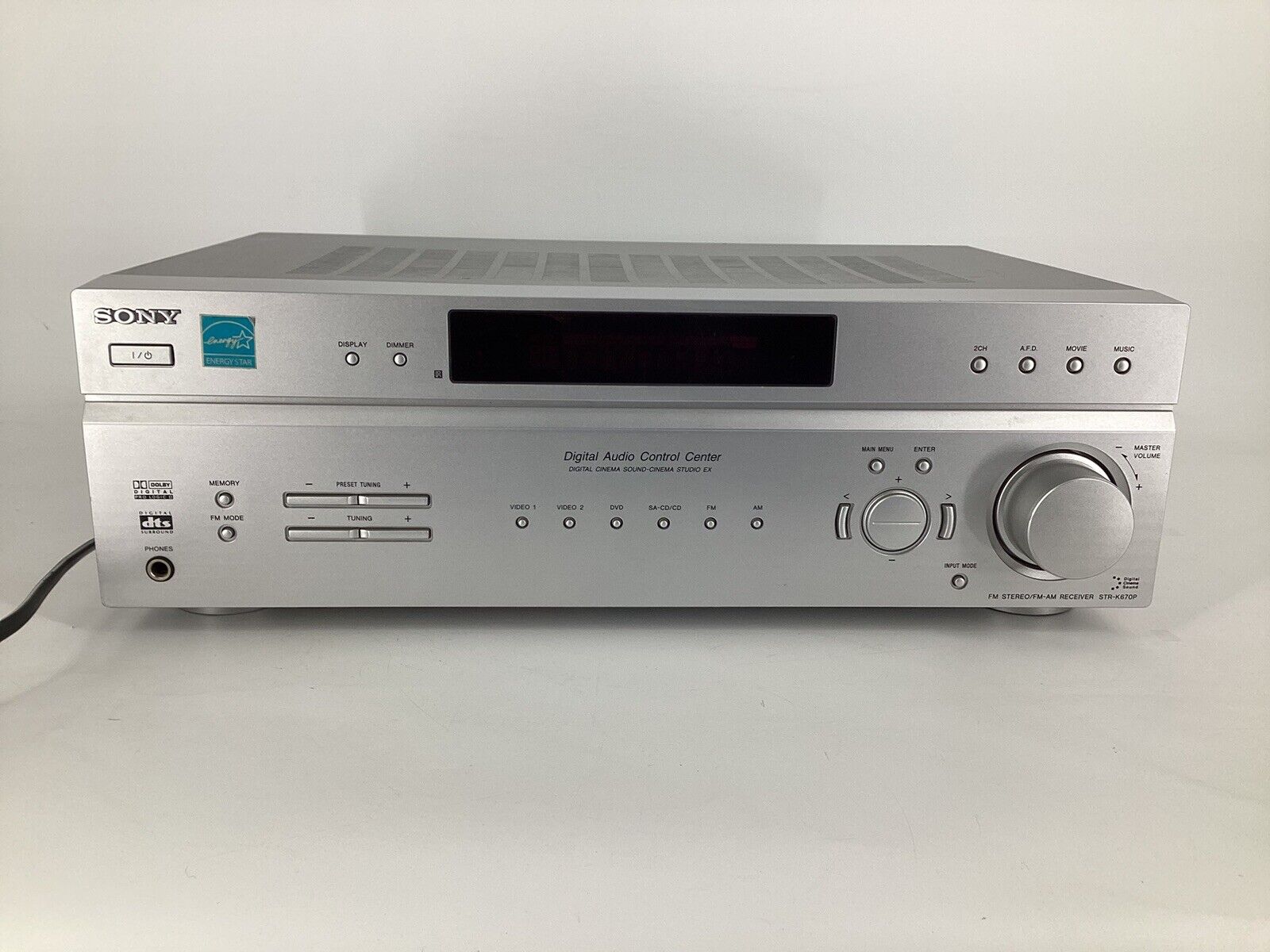 Sony STR-K670P Stereo Receiver AM/FM 600w 5.1 Channel Surround Sound *No Remote