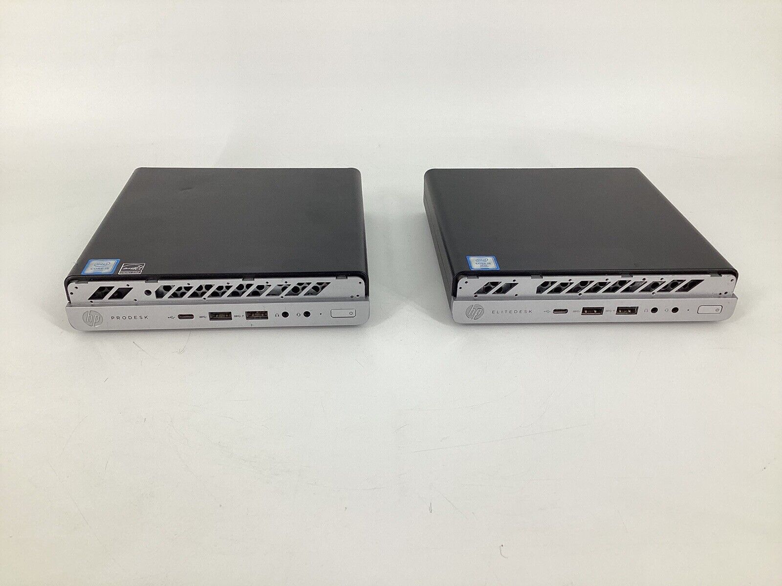 2 LOT HP Elitedesk 800 G3 Mini (i5-6500T @2.50GHz 8GB RAM, No SSD) No AC *Read