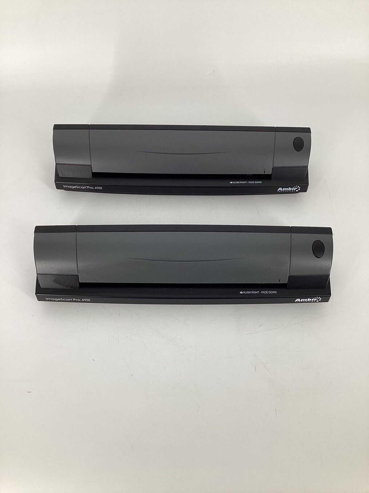 LOT OF 2 Ambir Technology ImageScan Pro 490i Pass-Through Scanner DS490-3 *Read