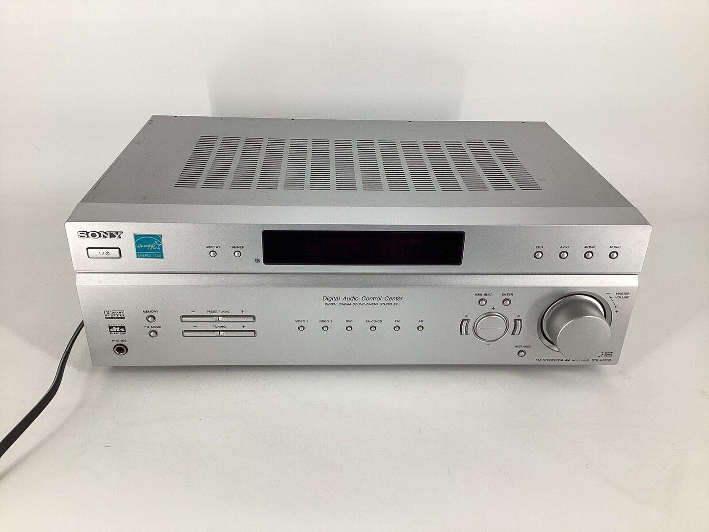 Sony STR-K670P Stereo Receiver AM/FM 600w 5.1 Channel Surround Sound *No Remote