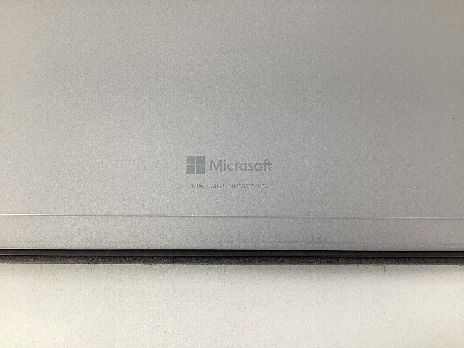 Microsoft Surface Pro 5 1796 12" (m3-7y30 @1.0GHz 4GB 128GB SSD) Win10Pro w/AC