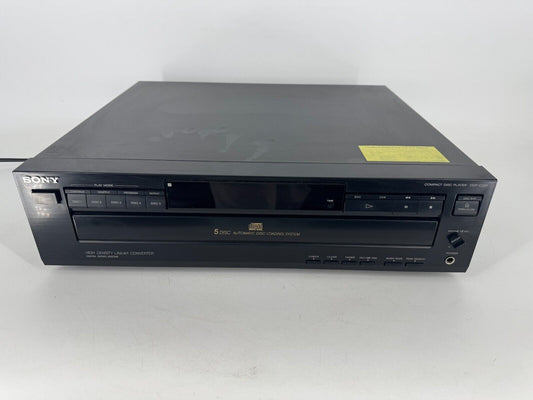 Sony Model CDP-C325 5 Disc CD Changer Tested Working No Remote