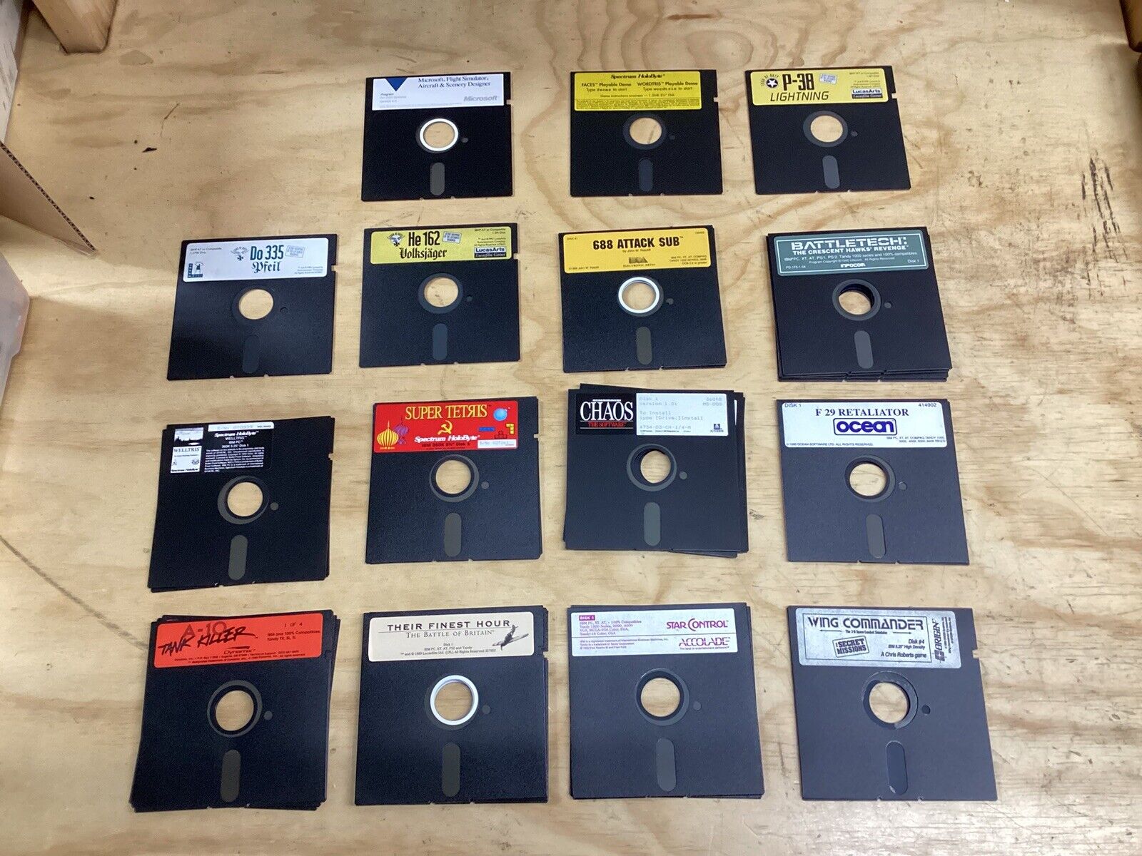 Vintage 205 LOT 3.5" + 5.25 Floppy Discs " Microsoft Windows CD ROM RANDOM Disks