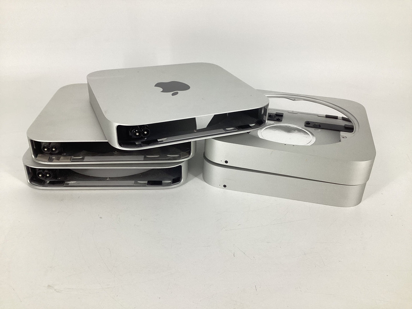 LOT OF 5 Mac Mini A1347 Silver External Case Excellent Condition  w/Power Supply