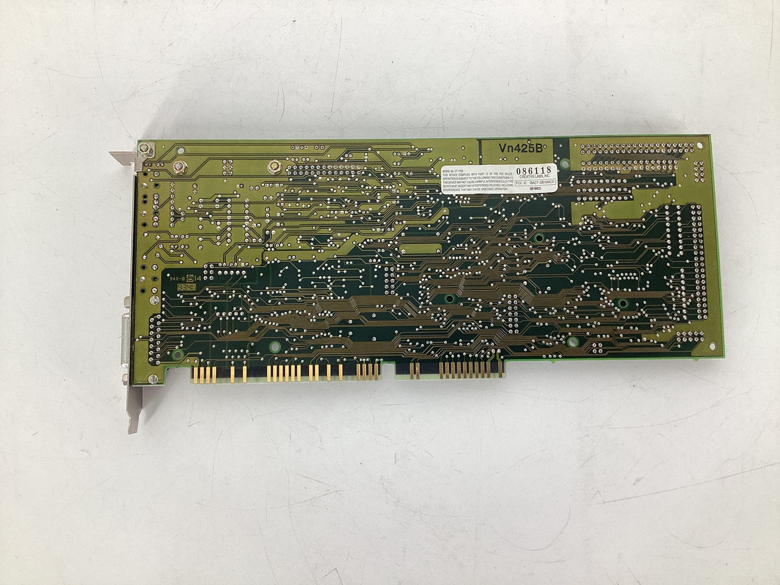 Vintage 1993 Creative Labs Sound Blaster 16 CT1759 16-bit ISA Sound Card SB16MCD