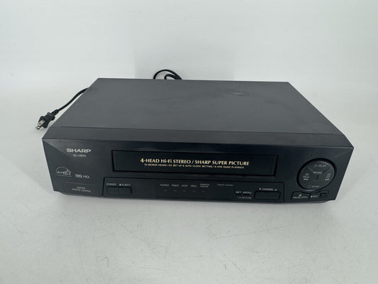 SHARP VC-H810 VCR VHS Cassette Tape Player Recorder No Remote 4 Head Hi Fi