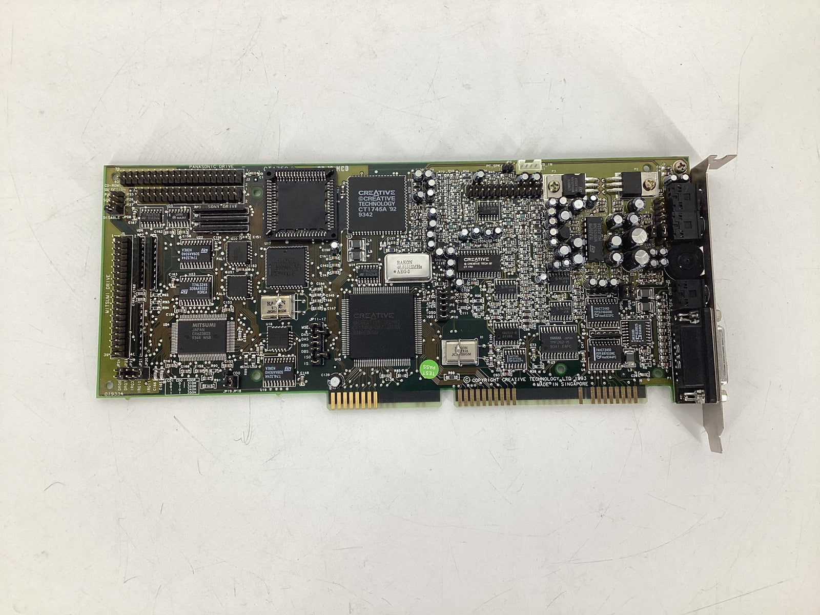 Vintage 1993 Creative Labs Sound Blaster 16 CT1759 16-bit ISA Sound Card SB16MCD