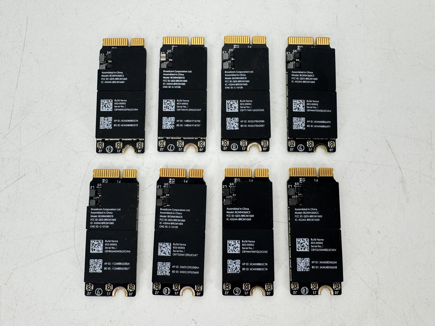 8 LOT OEM Apple MacBook Pro A1502 13" A1398 15" 2013 2014 2015 AirPort WiFi Card