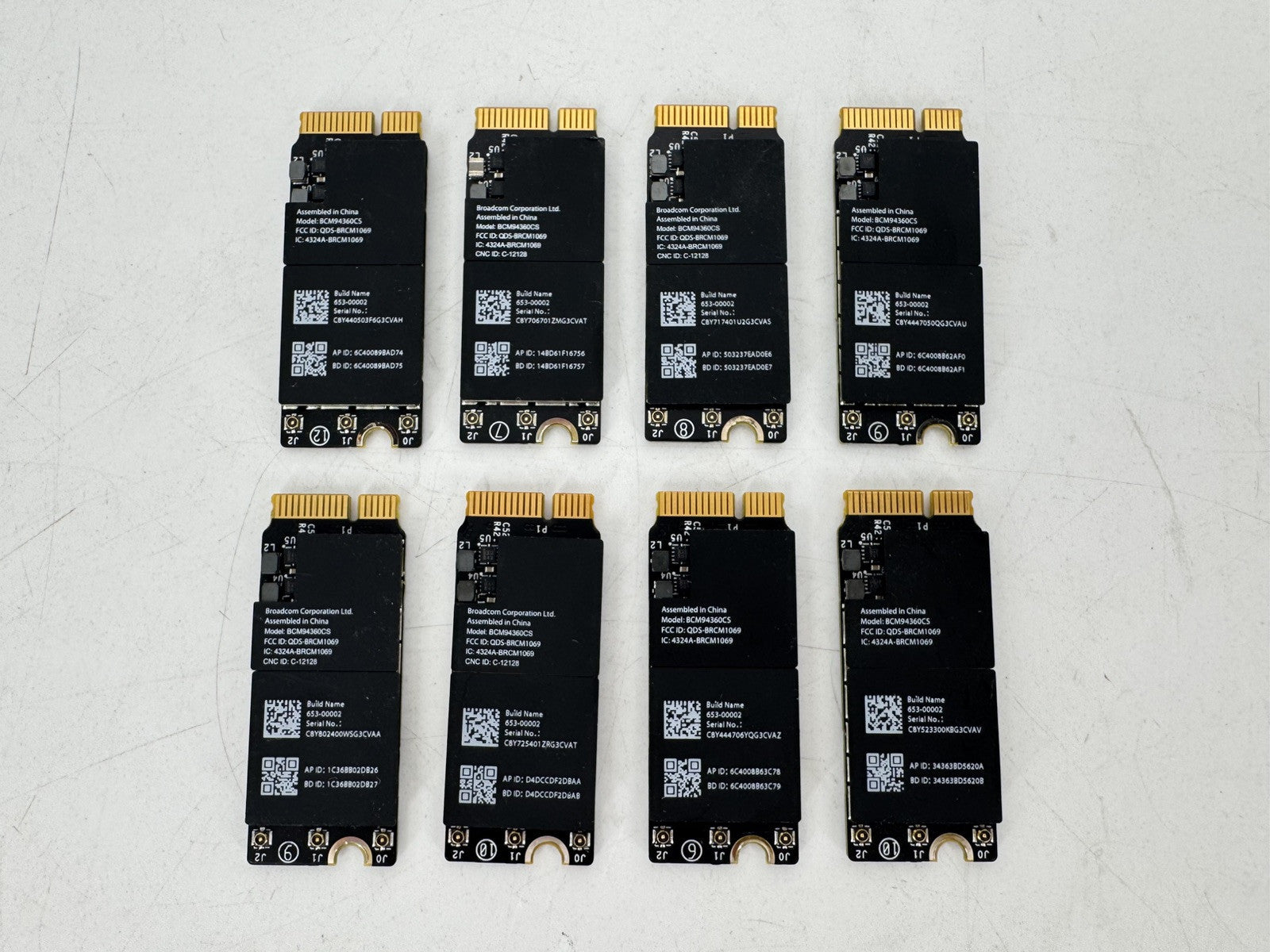 8 LOT OEM Apple MacBook Pro A1502 13" A1398 15" 2013 2014 2015 AirPort WiFi Card