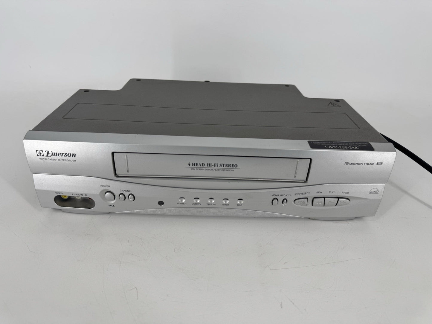 Emerson VCR 4 Head EMV603 Hi-Fi Stereo VHS Player Recorder No Remote - Clean