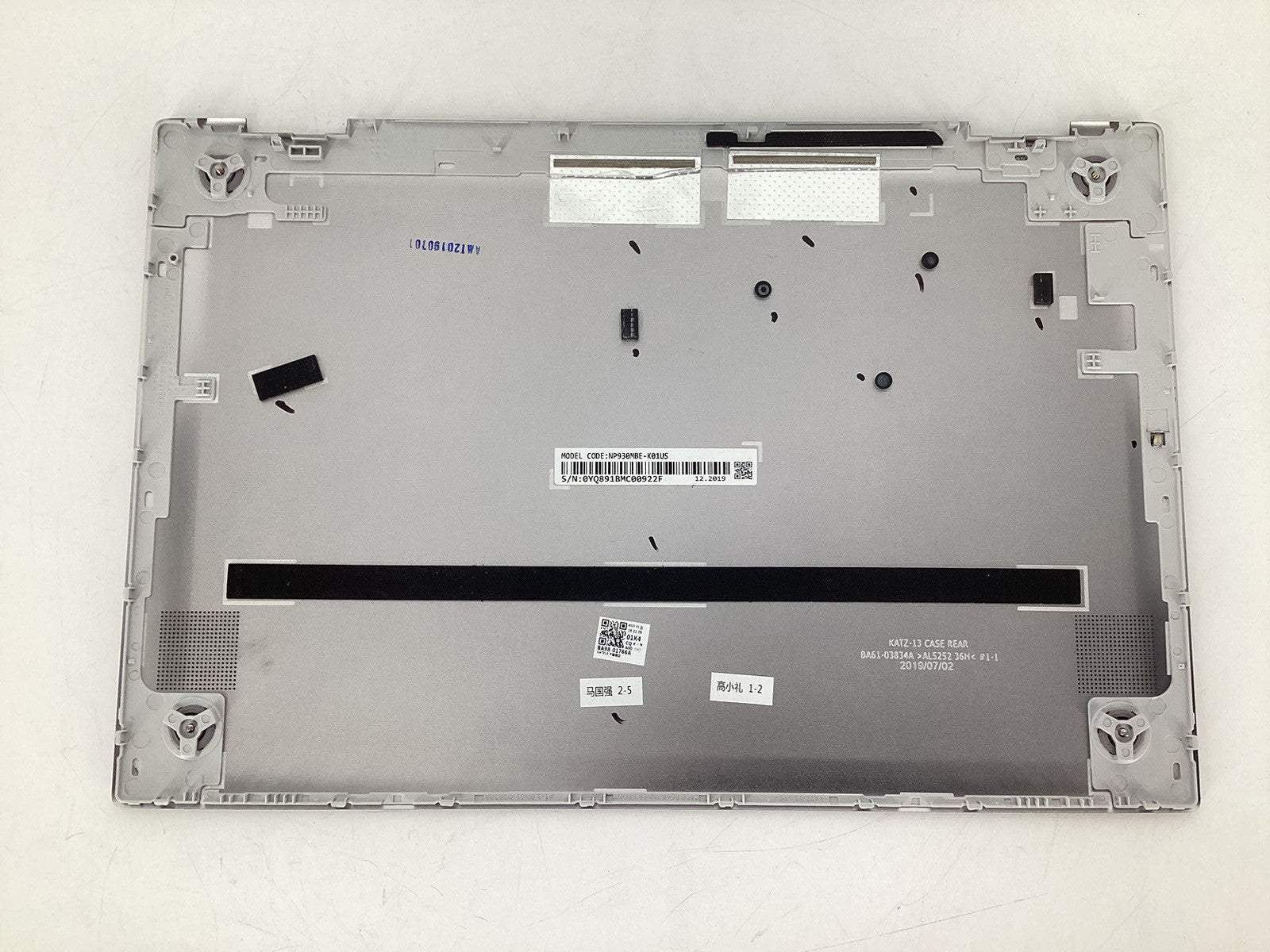 OEM BA98-01766A Samsung Lower Case Cover Assembly NP930MBE-K01US Notebook 9 PRO